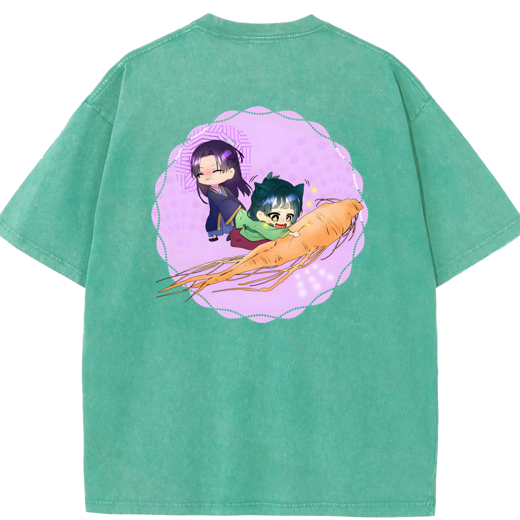 （画像用） 薬屋のひとりごと The Apothecary Diaries 綿100% ヴィンテージ風 半袖Tシャツ（背面プリント）